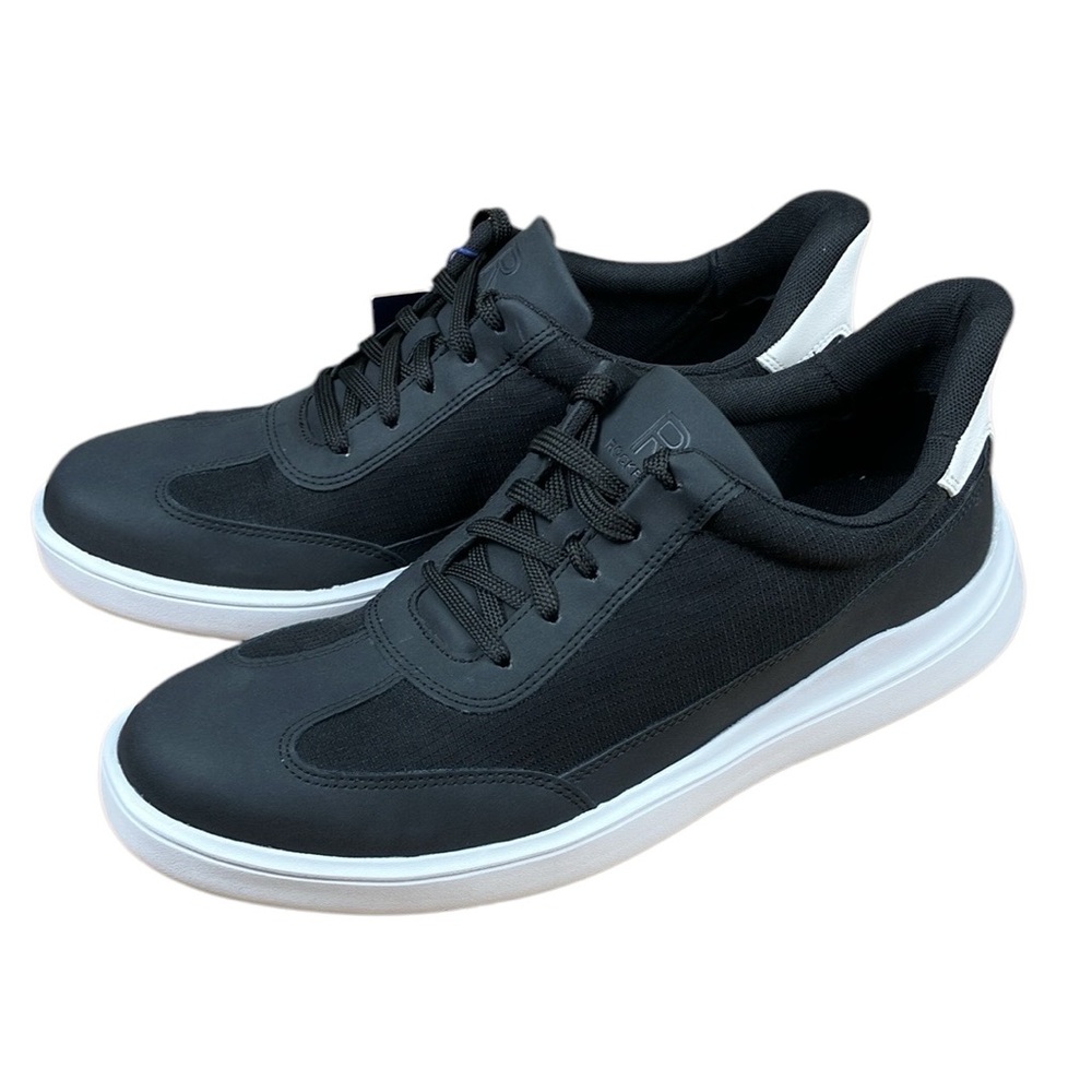 Rockport Tylan Step Sneakers Lightweight Black White NWT - Picture 2 of 15